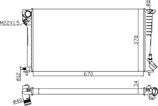 NRF 509510A - Radiators, Motora dzesēšanas sistēma www.autospares.lv