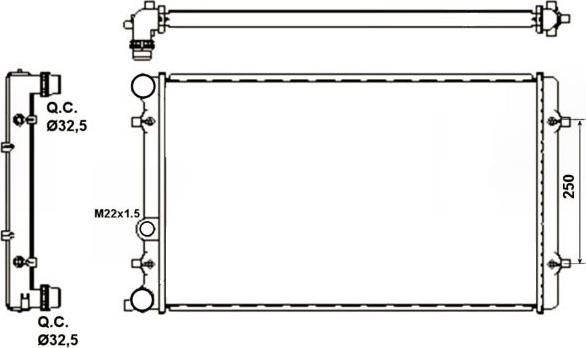 NRF 509529A - Radiators, Motora dzesēšanas sistēma www.autospares.lv