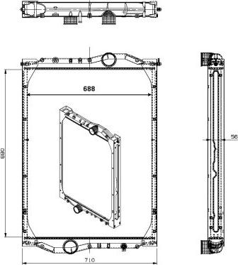 NRF 509889 - Radiators, Motora dzesēšanas sistēma www.autospares.lv