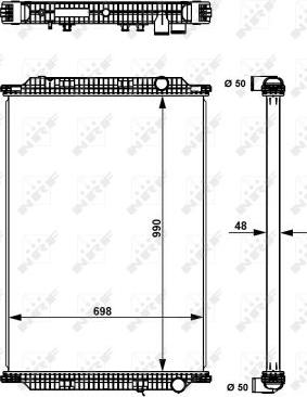 NRF 509725X - Radiators, Motora dzesēšanas sistēma www.autospares.lv