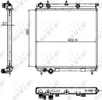 NRF 50447 - Radiators, Motora dzesēšanas sistēma www.autospares.lv