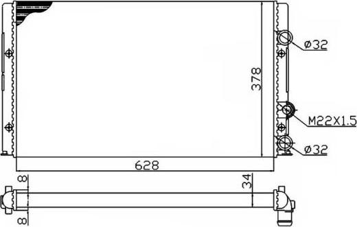 NRF 50457A - Radiators, Motora dzesēšanas sistēma autospares.lv