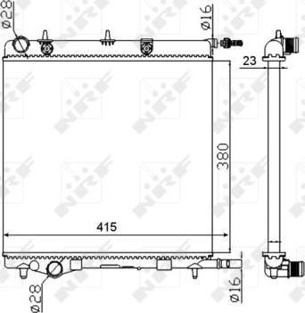 NRF 50430A - Radiators, Motora dzesēšanas sistēma www.autospares.lv