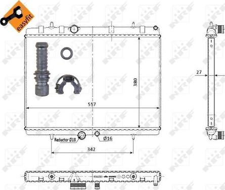 NRF 50438 - Radiators, Motora dzesēšanas sistēma www.autospares.lv