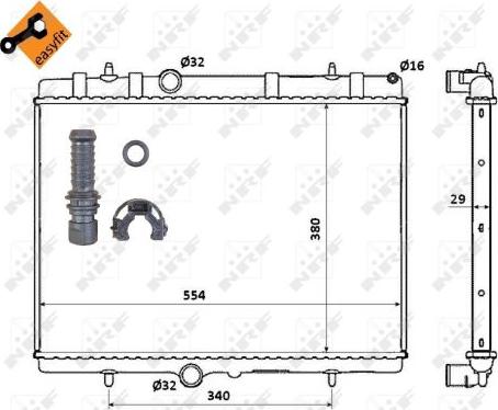 NRF 50437 - Radiators, Motora dzesēšanas sistēma www.autospares.lv