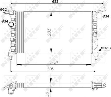 NRF 50551 - Radiators, Motora dzesēšanas sistēma www.autospares.lv