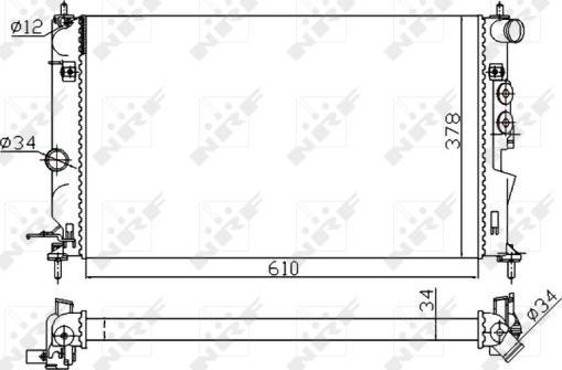 NRF 50563A - Radiators, Motora dzesēšanas sistēma www.autospares.lv