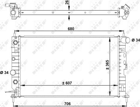 NRF 50219A - Radiators, Motora dzesēšanas sistēma www.autospares.lv