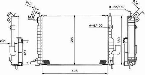 NRF 50221 - Radiators, Motora dzesēšanas sistēma autospares.lv