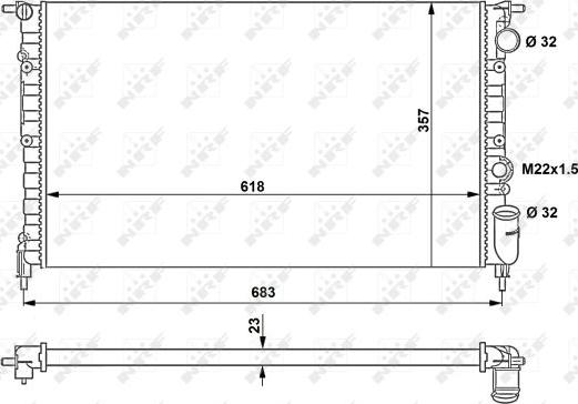 NRF 507465 - Radiators, Motora dzesēšanas sistēma www.autospares.lv