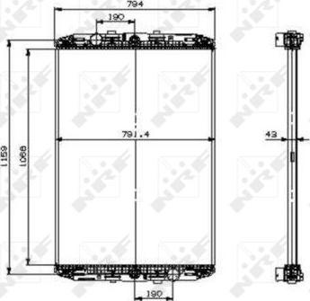 NRF 519541X - Radiators, Motora dzesēšanas sistēma www.autospares.lv