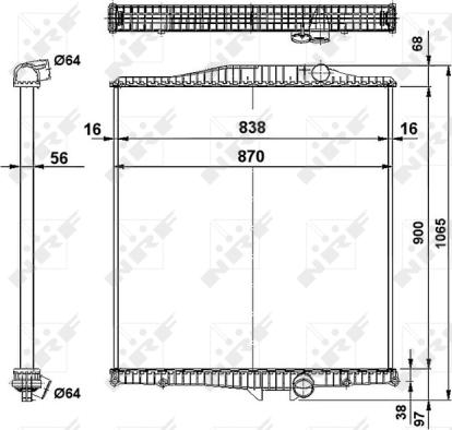 NRF 519702 - Radiators, Motora dzesēšanas sistēma www.autospares.lv