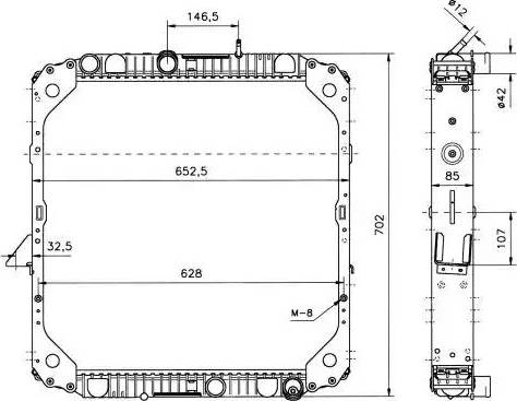 NRF 51573 - Radiators, Motora dzesēšanas sistēma www.autospares.lv