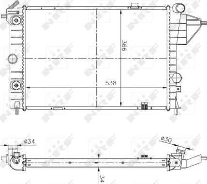 NRF 513508A - Radiators, Motora dzesēšanas sistēma www.autospares.lv