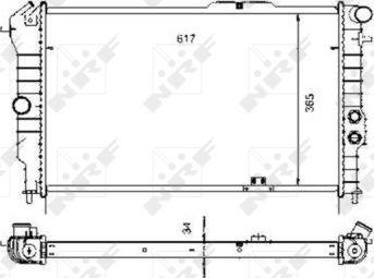 NRF 58972 - Radiators, Motora dzesēšanas sistēma www.autospares.lv