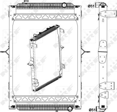 NRF 58404X - Radiators, Motora dzesēšanas sistēma www.autospares.lv