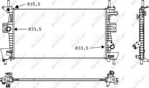 NRF 58487 - Radiators, Motora dzesēšanas sistēma www.autospares.lv