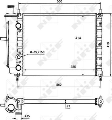 NRF 58016 - Radiators, Motora dzesēšanas sistēma www.autospares.lv