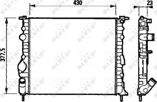 NRF 58192 - Radiators, Motora dzesēšanas sistēma www.autospares.lv