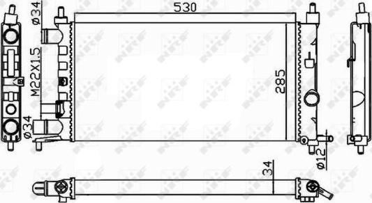 NRF 58155 - Radiators, Motora dzesēšanas sistēma www.autospares.lv