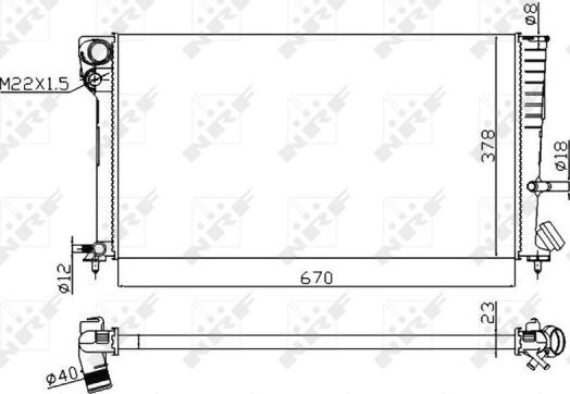 NRF 58101A - Radiators, Motora dzesēšanas sistēma www.autospares.lv