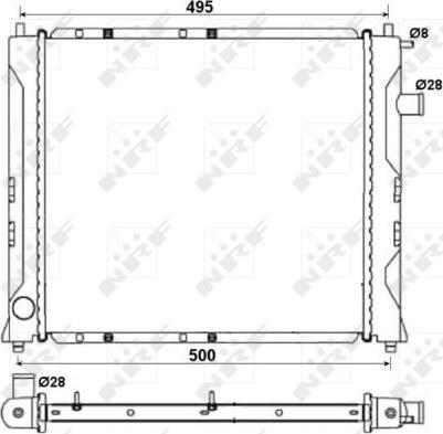 NRF 58107A - Radiators, Motora dzesēšanas sistēma www.autospares.lv