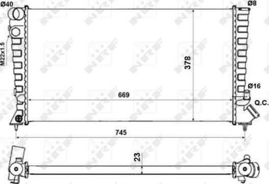 NRF 58189A - Radiators, Motora dzesēšanas sistēma www.autospares.lv