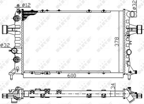 NRF 58178A - Radiators, Motora dzesēšanas sistēma www.autospares.lv