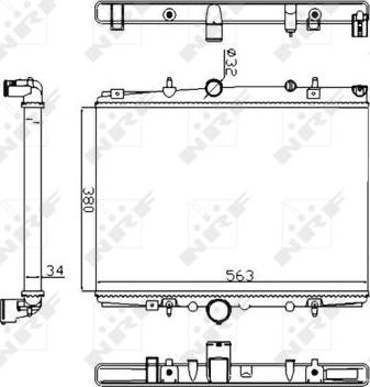 NRF 58303A - Radiators, Motora dzesēšanas sistēma www.autospares.lv