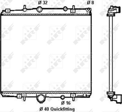 NRF 58313 - Radiators, Motora dzesēšanas sistēma www.autospares.lv