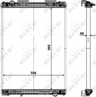 NRF 58371 - Radiators, Motora dzesēšanas sistēma www.autospares.lv