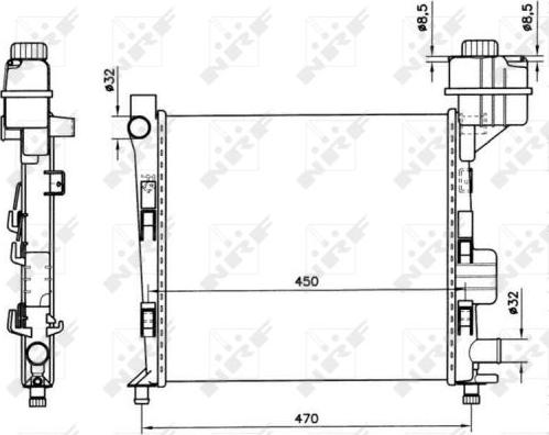 NRF 58252 - Radiators, Motora dzesēšanas sistēma www.autospares.lv