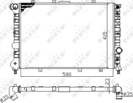 NRF 58202A - Radiators, Motora dzesēšanas sistēma www.autospares.lv