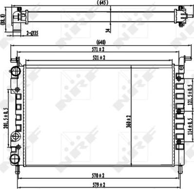 NRF 58219 - Radiators, Motora dzesēšanas sistēma www.autospares.lv