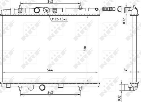 NRF 58226A - Radiators, Motora dzesēšanas sistēma www.autospares.lv