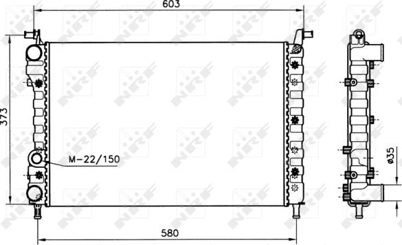 NRF 58221 - Radiators, Motora dzesēšanas sistēma www.autospares.lv