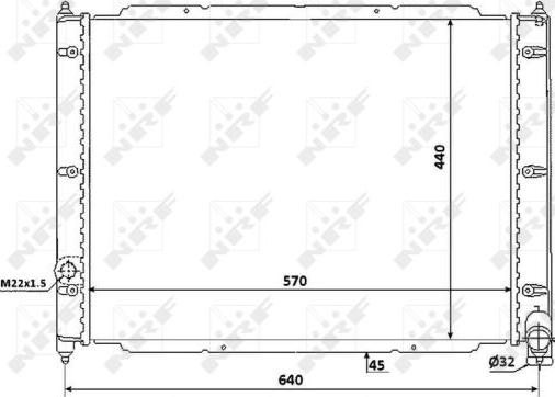 NRF 53944 - Radiators, Motora dzesēšanas sistēma www.autospares.lv