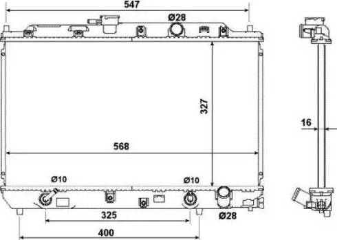 NRF 53948 - Radiator, engine cooling www.autospares.lv