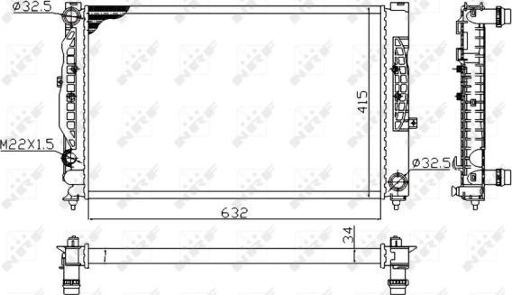 NRF 539504A - Radiators, Motora dzesēšanas sistēma www.autospares.lv