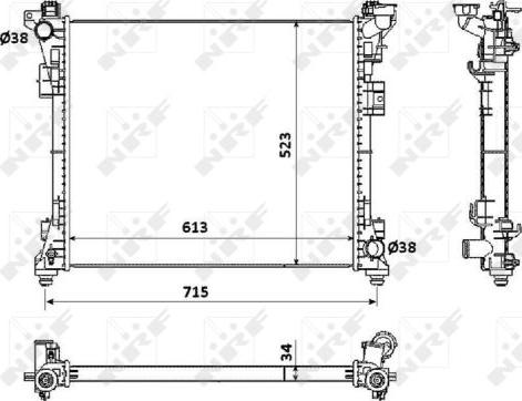 NRF 53900 - Radiators, Motora dzesēšanas sistēma www.autospares.lv