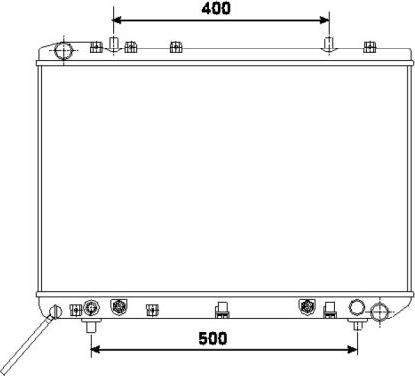 NRF 53499 - Radiators, Motora dzesēšanas sistēma autospares.lv