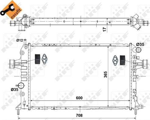 NRF 53441 - Radiators, Motora dzesēšanas sistēma www.autospares.lv