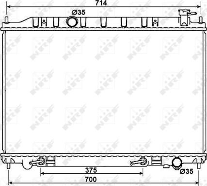 NRF 53407 - Radiators, Motora dzesēšanas sistēma www.autospares.lv