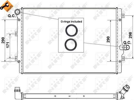 NRF 53425 - Radiators, Motora dzesēšanas sistēma www.autospares.lv