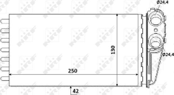 NRF 53560 - Siltummainis, Salona apsilde www.autospares.lv