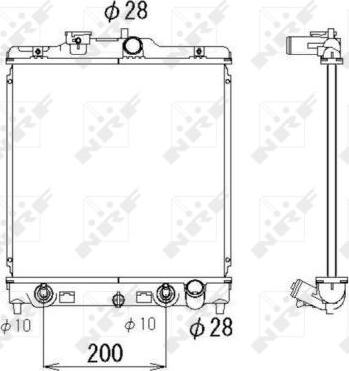 NRF 536355 - Radiators, Motora dzesēšanas sistēma www.autospares.lv