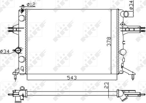 NRF 53628A - Radiators, Motora dzesēšanas sistēma www.autospares.lv