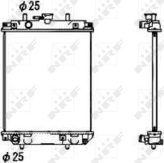 NRF 53674 - Radiators, Motora dzesēšanas sistēma www.autospares.lv