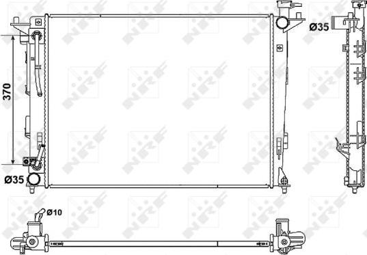 NRF 53051 - Radiators, Motora dzesēšanas sistēma www.autospares.lv