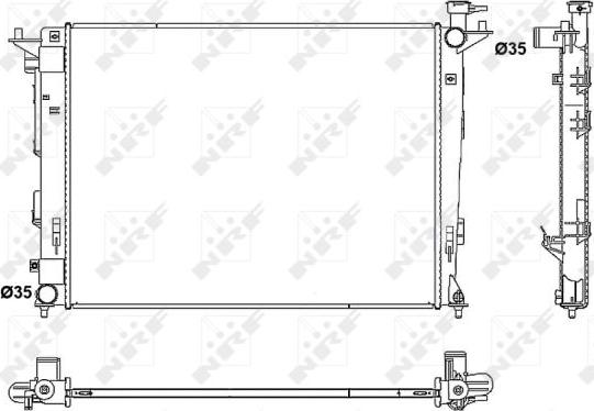 NRF  53052 - Radiators, Motora dzesēšanas sistēma www.autospares.lv